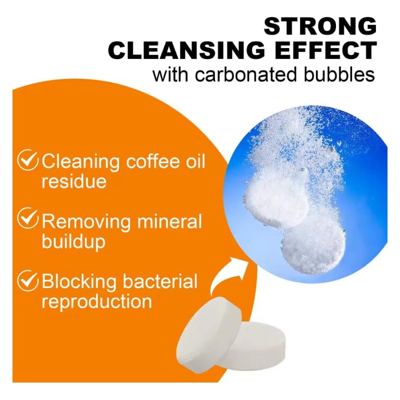 Coffee Machine Cleaning Tablets - Descale & Restore Flavor
