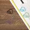 sourcing map Paper Clip Heart-Shaped Cute Decorative Fun Clips Bookmarks