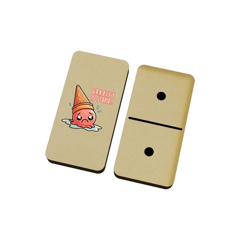 Azeeda 'Gravity Is Stupid' Domino Set & Box (DM00052096)