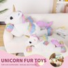 FFxiong 24 Inch Big Unicorn Stuffed Animal Plush Toy Pillow,