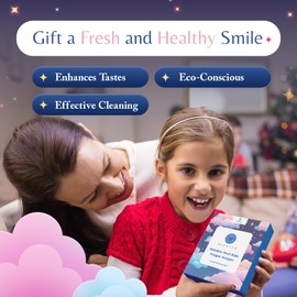 TONGUE SCRAPER FOR KIDS Stainless steel tongue cleaner, Improves Oral hygiene Kid friendly design, Dual Pack convenience/Two cases included (BLUE/PINK)