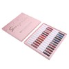 24pcs LANGMANNI Matte Lip Glaze Set Waterproof NonStick Cup Lip