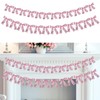 2 Pcs Bow Garland 6.9Ft Bow Garland Banner Silk Bow