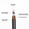 COLUBER CABLE Right Angle XLR Female to Right Angle 1/4"