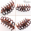 Parcelona French Denetelle Tortoise Shell 3 1/2" Hair Claw Clips