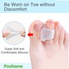Povihome 10 Pack Clear Toe Spacers, Big Toe Separator (1st/2nd
