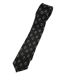 Zac's Alter Ego White Crowns on Black Tie