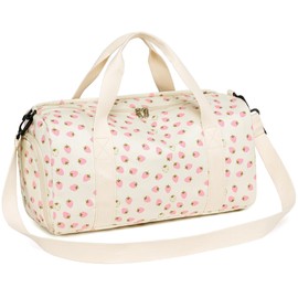 LEDAOU Gym Bag Duffle Bag Women Dance Bag with Wet Pocket Overnight Bag with Waterproof Shoe Pouch for Girls Kids Travel Foldable Bag