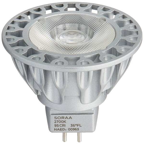 Bulbrite SM16-09-36D-927-03 SORAA 9W LED MR16 2700K VIVID3 36° DIM,