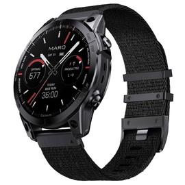 Watch Strap for Garmin Fenix 6 Pro/6/7 Pro/7/5 Plus/5, Quickfit 22mm Nylon Strap for Epix(47mm), Forerunner 965/955/945/935/745, for Instinct/Instinct 2, Approach S60/S62