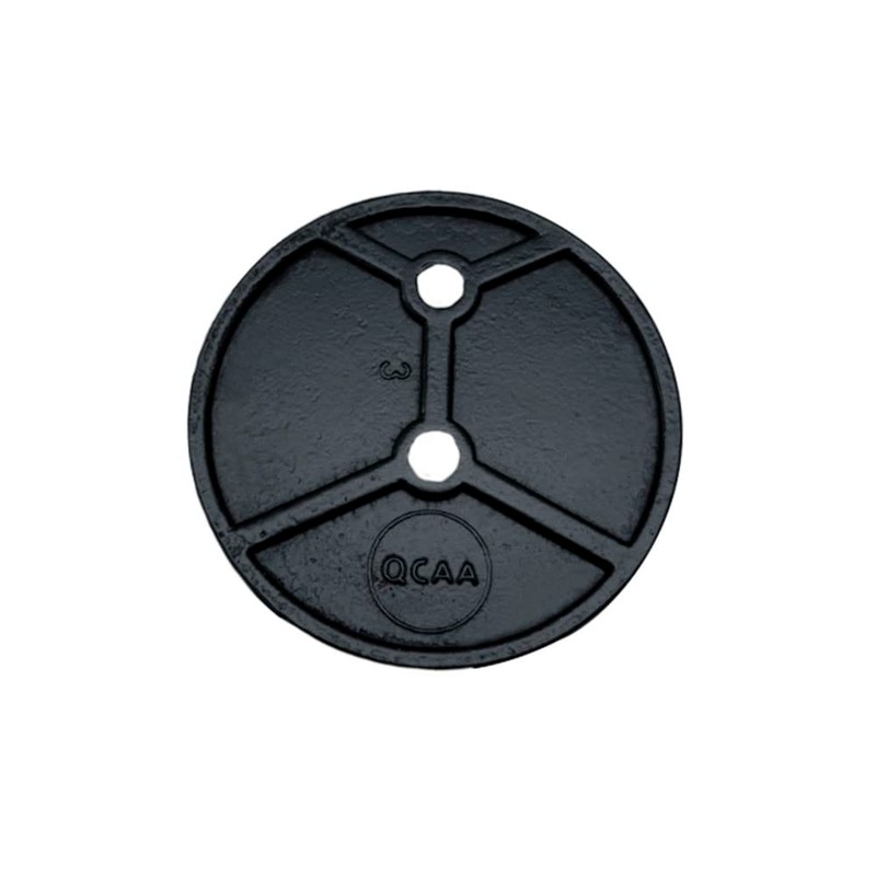 QCAA Solid Brass Extra Heavy Closet Pole Socket Set, 1-1/2