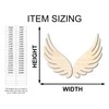 Unfinished Wood Angel Wings Shape Craft up to 46" 4"