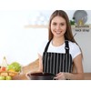 XIEJINJIA 2 Pack Adjustable Apron with Pockets Chef Kitchen Restaurant