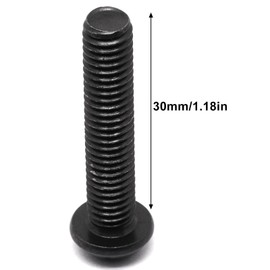 ZHMEINA 20Pcs M6 x 30mm Bolt Socket Head Screws, Allen Socket Drive Furniture Screws M6 Screw, with Hex Spanner, Black Oxide Full Thread, Carbon Steel M6 Bolts