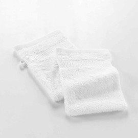 Douceur d'Intérieur, Elegance White 100% Cotton Plain Wash Cloths (15 x 21 cm)