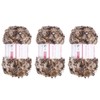 sourcing map 3pcs Eyelash Yarn Fur Soft Fluffy Chunky Polyester
