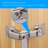Zocipro Pack of 4 Hinge Folding Fittings, 90/170 Degree Folding