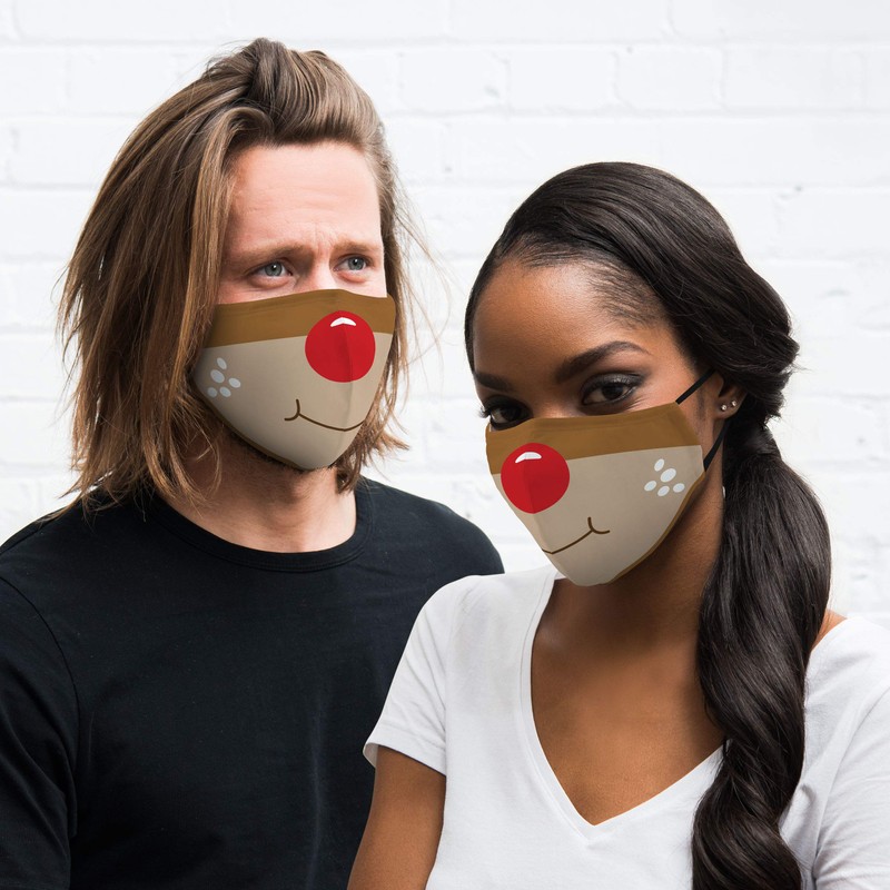 WEDDINGSTAR 3-Ply Adult Winter Washable Cloth Face Mask Reusable and