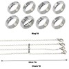Kpop BTS Ring with Necklace, 8 Pieces BTS Ring, BTS