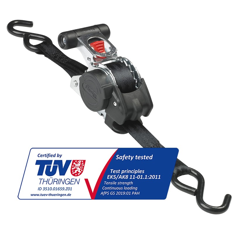 Master Lock 3248EURDAT Lashing Strap Automatic with S-Hook and Ratchet