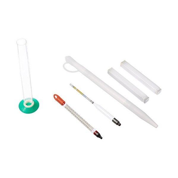 Home Brew Ohio Thermometer and Hydrometer Test Kit for Home