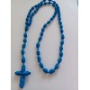 Nylon Rosary Knotted cord Blue