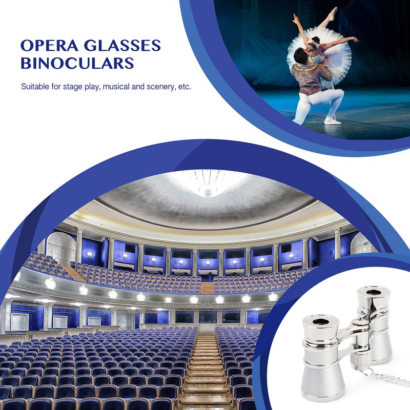 Aomekie Opera Glasses Binoculars 3X25 Theater Glasses Mini Binocular Compact