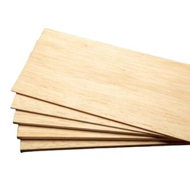Balsa Wood Sheets, Model Grade Hobby Craft Balsa Wood Thin Plank, Perfect for Modeling, Crafts, Hobbies, Laser, Wood Burning, Glider Airplanes by Binos (12" x 4" x 1/16", Pack of 10)