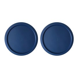 MRX Solutions Replacement Lid for Pyrex 1-CUP Storage Cover 4" Bowl 7202-PC Blue 2-Pack)