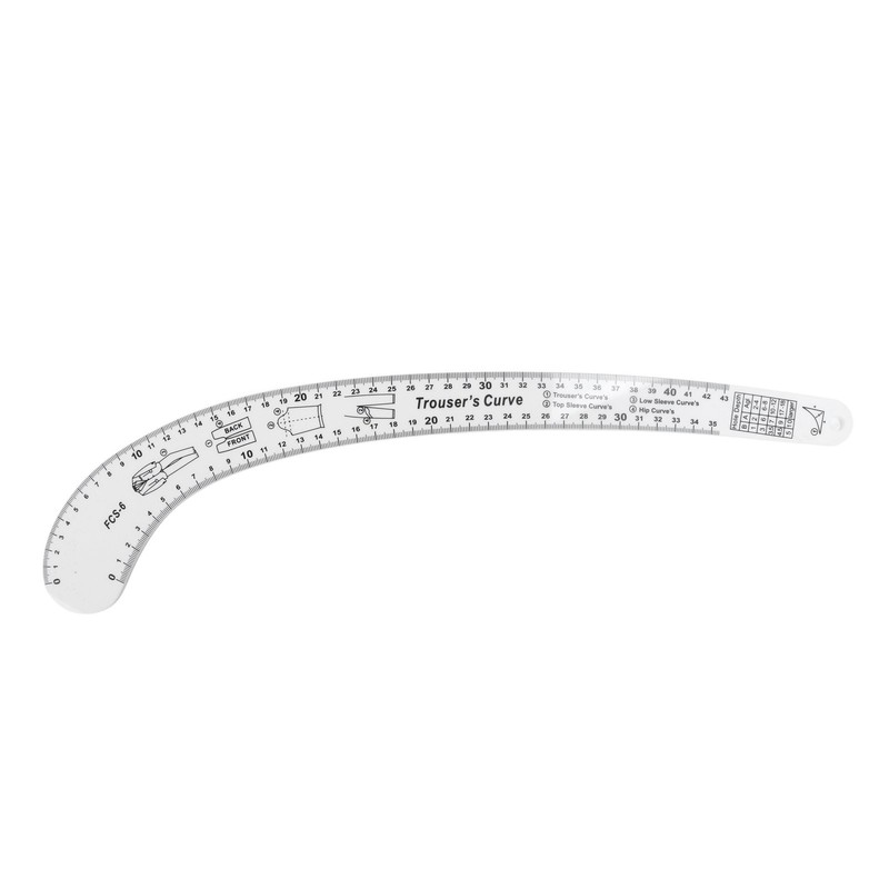 7Pcs Sewing Ruler Tailor Set Clear High Accuracy Scale Fashion