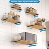 TESSTINA Invisible Shelf Bracket, 80 kg, Heavy Duty, Metal Shelf