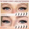 Manga Lash Clusters Kit 10-20mm Cluster Eyelash Extensions Kit 60D