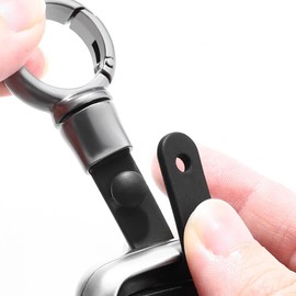 Uainhrt Simplicity Car Key Chain Rotatable Car Key Holder Key Fob Key Ring Clip for Men and Women