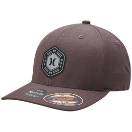 Hurley Men's Baseball Cap - Moisture-Wicking Quick-Dry Curved Bill Fitted Baseball Hats for Men (Sizes: S-XL), Size Small-Medium, Dark Smoke Grey