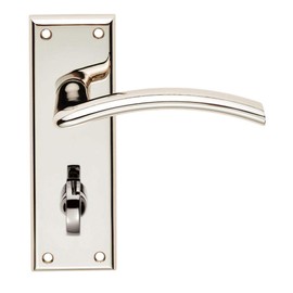 Carlisle Brass SZR033PN Serozzetta Trenta Lever On Backplate - Bathroom 57mm - Polished Nickel - Includes a Pair of Handles & fixings