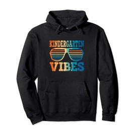 Retro Vintage Sunglasses Kindergarten Vibes Back To School Pullover Hoodie