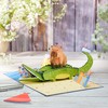 POPWOW Happy Birthday Kid Pop Up Card, Capybara, Alligator, Crocodile,