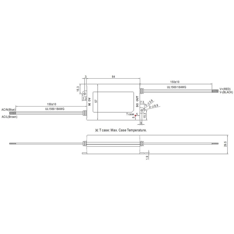 MEAN WELL Well APC-35-350 LED-Treiber Konstantstrom 35W 0.35A 28-100 V/DC