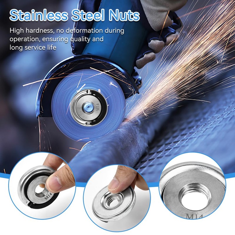 Huucozn Set of 3 Quick Release Nuts for Angle Grinder