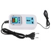 Temperature Controller Digital Dual Display Electronic Control Socket 10A WT‑1009