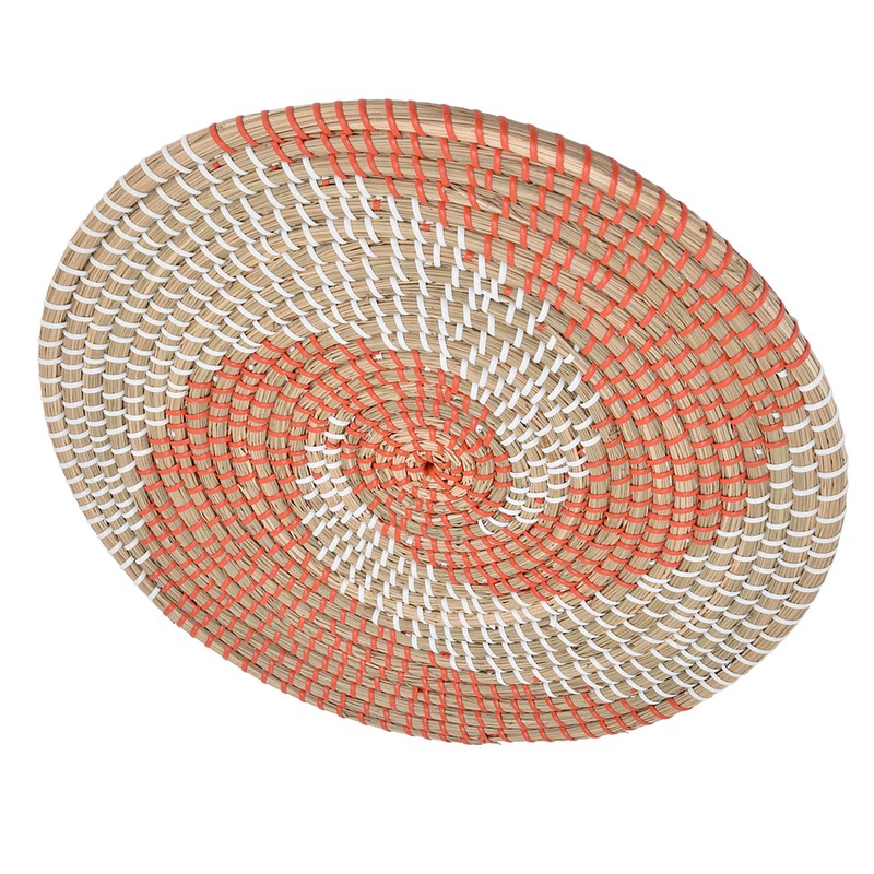 Wall Basket Natural Rattan Exquisite Rustic Decorative Hanging Woven Wall