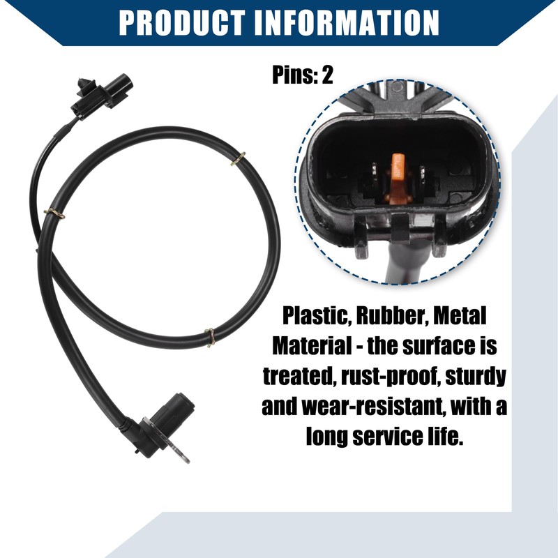 Hihaha ABS Wheel Speed Sensor for Mitsubishi Pajero/Rear Left/Durable/1 Pcs