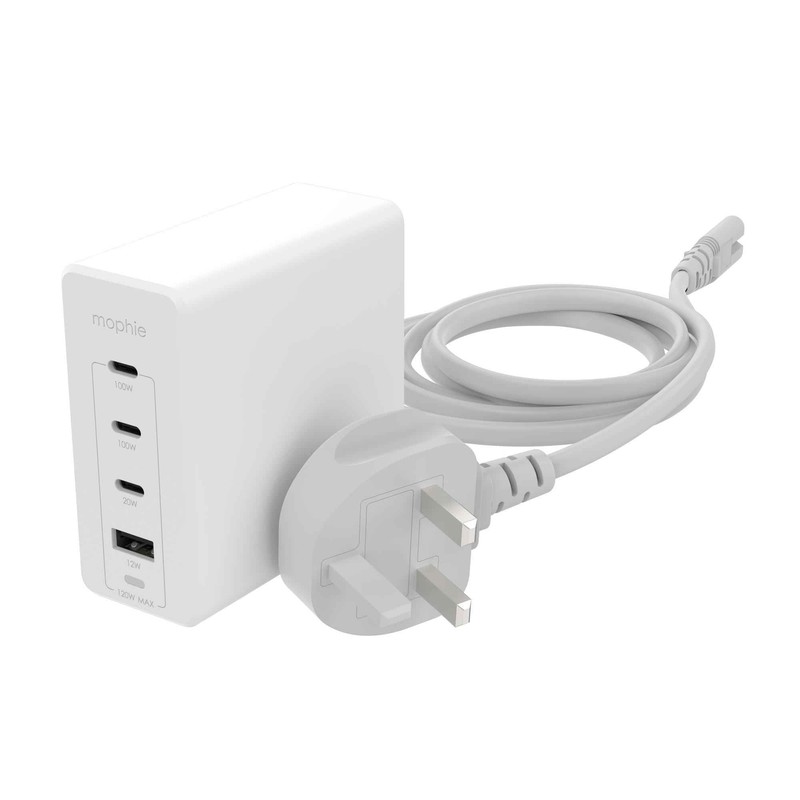 ZAGG mophie Speedport 120W 4-Ports USB-C & USB-A Fast Charger,