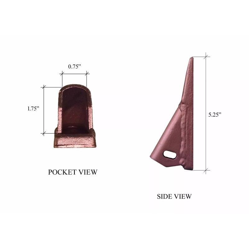 Gannon, Case/Cat/Deere 1 - Gannon Scraper Box Shank with Scarifier