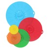 5Pcs/Set Multifunctional Bowl Lid Food Grade Silicone Vacuum Sealing Cover