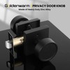 goldenwarm Black Door Knobs Interior, Privacy Matte Black Interior Door