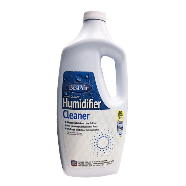 BestAir RPS-1C-1/PACK 1C HumidiClean Extra Strength Humidifier Cleaner, 32 fl oz, Single Pack, (Pack of 1), Blue