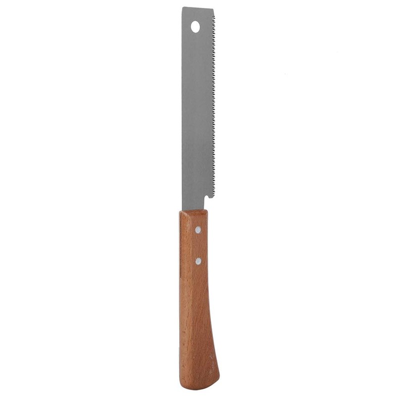 Hand Saw, 12in Wooden Handle Accurate Household Small Cut Razor