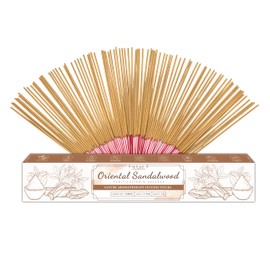 Organic-Natural-Non-Toxic-Oriental-Sandalwood-Incense-Sticks (86 Agarbatti Sticks) | 40 Minutes Long Lasting Burn for Positive Vibes, Relaxation, Aromatherapy, Air purification, Meditation, Protection