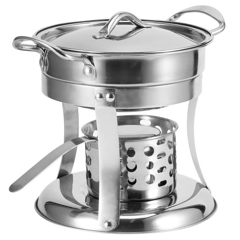Stainless Steel Hot Pot Stove Outdoor Camping Hot Pot Stove